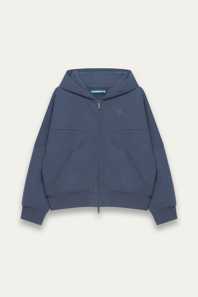 MAURICE WARM-UP HOODIE FOG NAVY