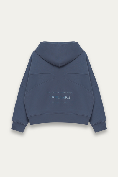 MAURICE WARM-UP HOODIE FOG NAVY