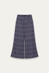 TOWSON PLEATED TROUSERS SPACE WAVE BLUE