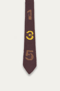 NUMERO KNIT TIE MARSH BROWN