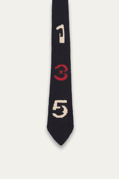 NUMERO KNIT TIE EUPHORIC BLACK