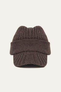 DAVE KNITTED FEDORA STAGNANT BROWN