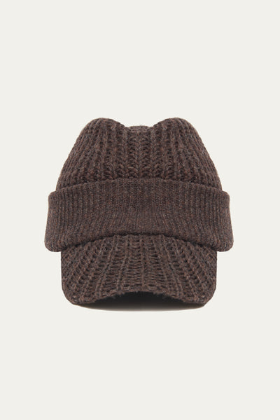 DAVE KNITTED FEDORA STAGNANT BROWN