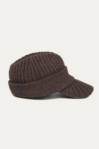 DAVE KNITTED FEDORA STAGNANT BROWN