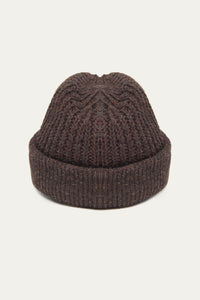 DAVE KNITTED FEDORA STAGNANT BROWN