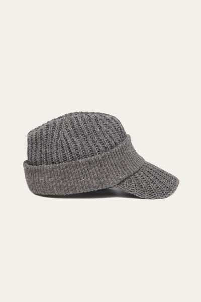 DAVE KNITTED FEDORA SILENT GREY