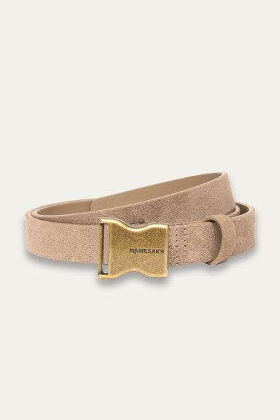 BUCKLE BELT DUNE BROWN