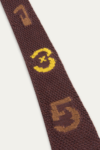 NUMERO KNIT TIE MARSH BROWN