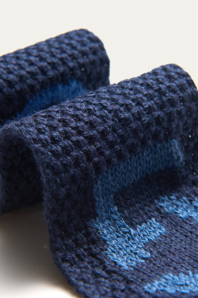 NUMERO KNIT TIE DEPTH BLUE