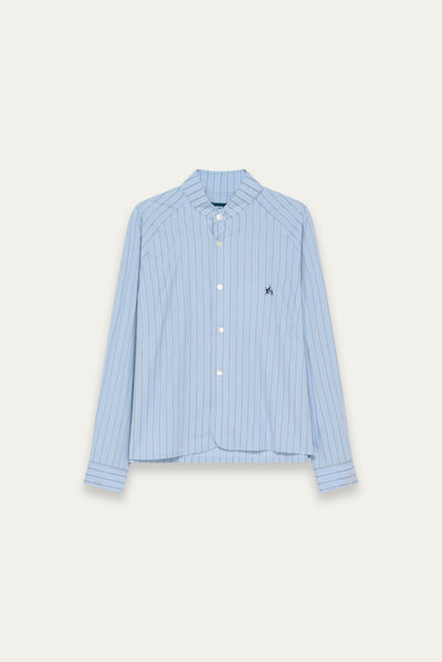 SARIO BOMBER LS SHIRT LAKE STRIPE (NAMESAKE EXCLUSIVE)
