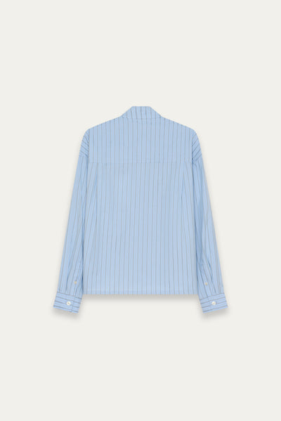SARIO BOMBER LS SHIRT LAKE STRIPE (NAMESAKE EXCLUSIVE)
