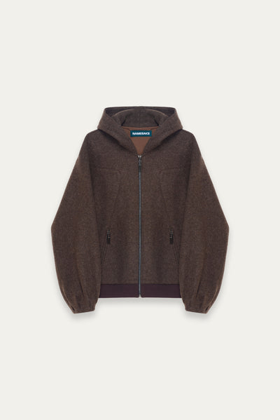 EARL ZIP HOODIE STAGNANT BROWN (NAMESAKE EXCLUSIVE)