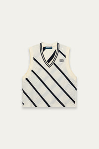 TAYLOR IVY VEST CANNOLI STRIPE