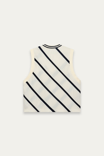 TAYLOR IVY VEST CANNOLI STRIPE