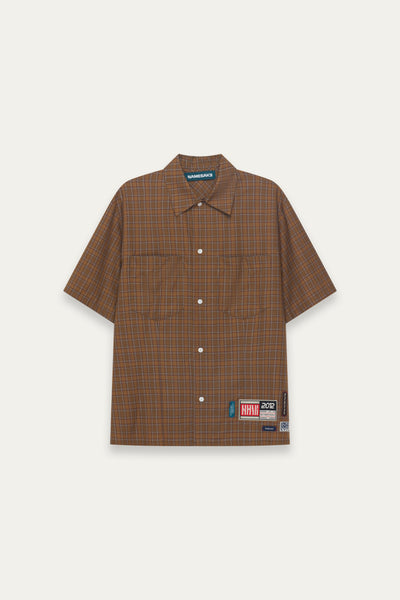 1900 BASIC SHIRT GRID BROWN (NAMESAKE EXCLUSIVE)