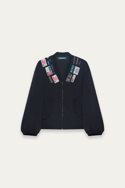 DANNY W.T. BOMBER JACKET EUPHORIC BLACK (NAMESAKE EXCLUSIVE)