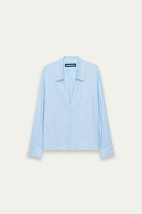 TODD REGULAR LS SHIRT CERULEAN STRIPE (NAMESAKE EXCLUSIVE)