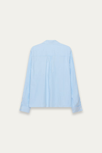 TODD REGULAR LS SHIRT CERILEAN STRIPE (NAMESAKE EXCLUSIVE)