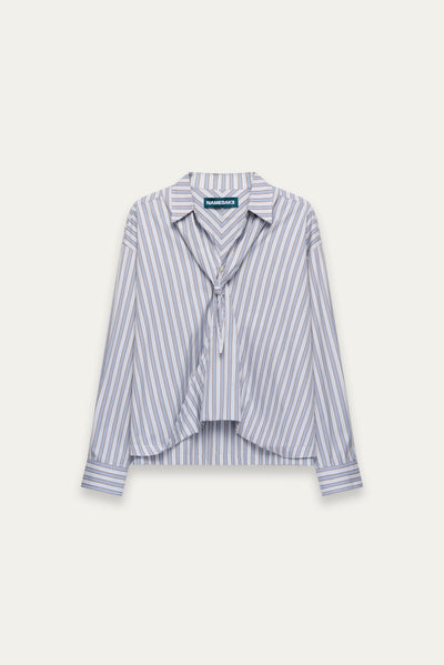 TODD TWIST STANDARD SHIRT ASHEN BLUE