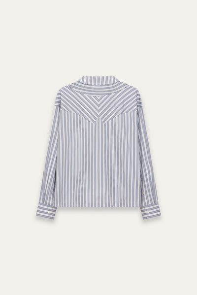TODD TWIST STANDARD SHIRT ASHEN BLUE