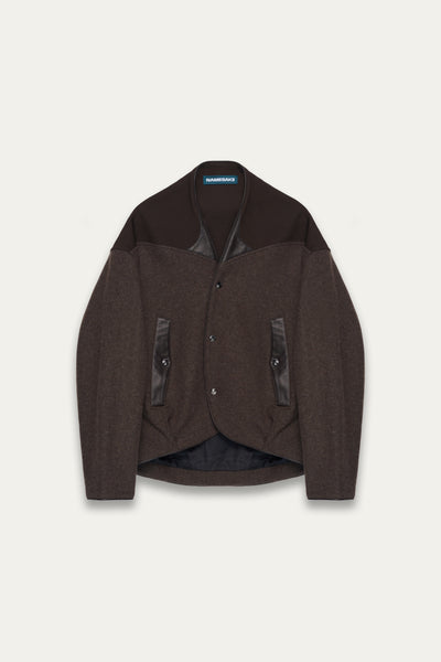 IVAN FLEECE JACKET STAGNANT BROWN