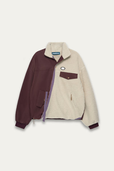 NORTH TWIST FLEECE CABERNET RED