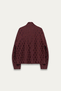 GARNETT TRACK SHIRT CABERNET RED