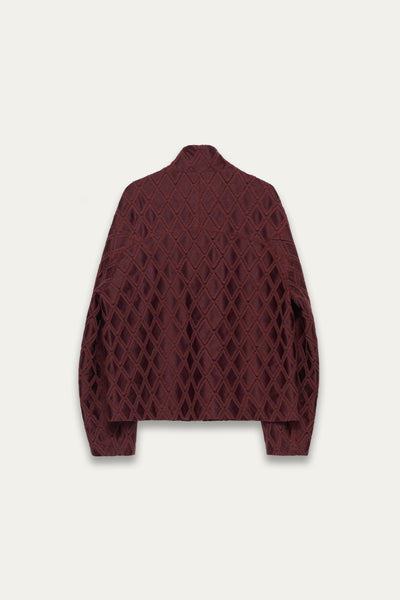 GARNETT TRACK SHIRT CABERNET RED