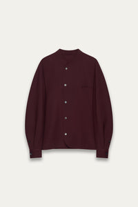 COMO FLEECE SHIRT BURGUNDY