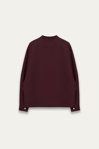 COMO FLEECE SHIRT BURGUNDY