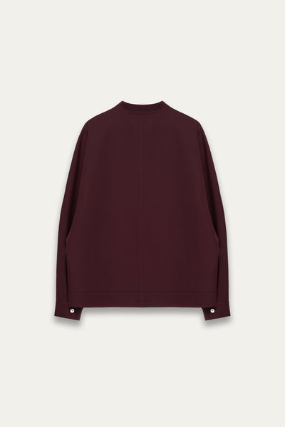 COMO FLEECE SHIRT BURGUNDY