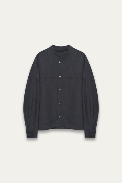 COMO FLEECE SHIRT ASH GREY