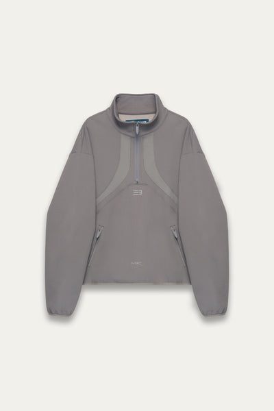 BOUNCE BACK HALF ZIP SWEATER SILENT GREY