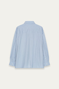 RUS TWIST COLLAR SHIRT LAKE STRIPE