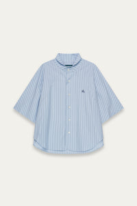 SARIO BOMBER SS SHIRT LAKE STRIPE