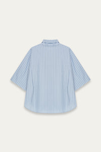 SARIO BOMBER SS SHIRT LAKE STRIPE