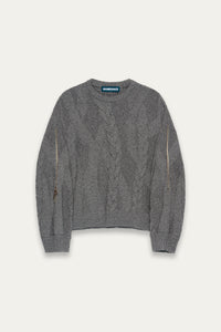 LINAS DUAL CREWNECK ASH GREY