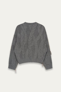 LINAS DUAL CREWNECK ASH GREY