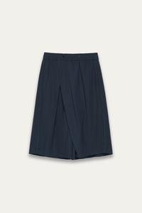 REID PLEATED SHORTS AEGEAN BLUE