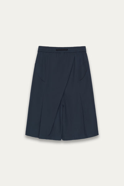 REID PLEATED SHORTS AEGEAN BLUE