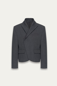 DARKO CROPPED BLAZER ASH GREY