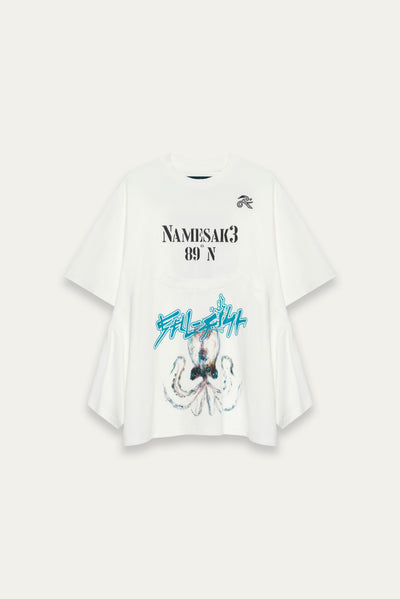 COLLINS ROWING TEE SEA SALT WHITE