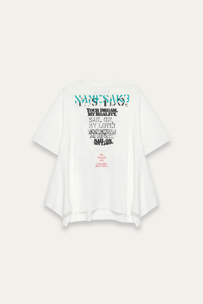COLLINS ROWING TEE SEA SALT WHITE