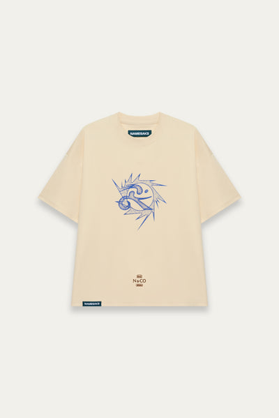 TOBI OVERSIZED RUNNER TEE NEW WHEAT