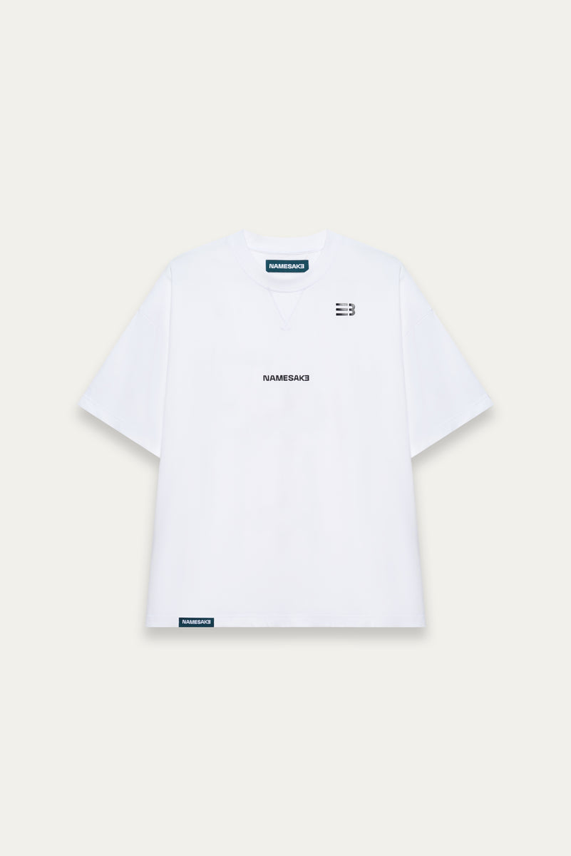 NMSIC 黒 Tシャツ ストライプ裾付き NAMESAKE 【公式通販】