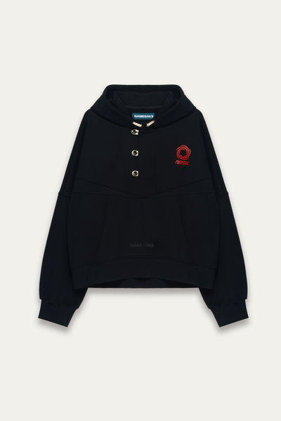 WINFAR FISHERMAN HOODIE EUPHORIC BLACK