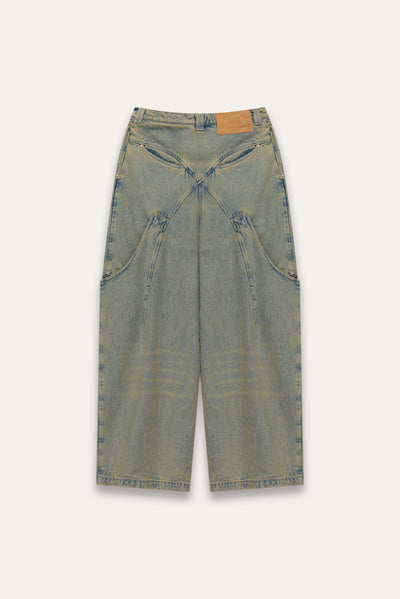 BILLIE BIBS DENIM PANTS POST INDIGO