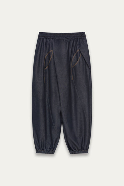 TORNADO WIDE TROUSERS 
DEPTH BLUE