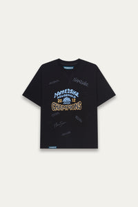 TOBI OVERSIZED CHAMPION TEE EUPHORIC BLACK