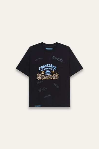 TOBI OVERSIZED CHAMPION TEE EUPHORIC BLACK
